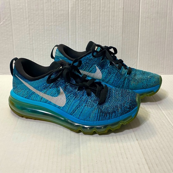 Nike Shoes - Women's Nike Flyknit Air Max Running Shoes Tide Pool Size 7
